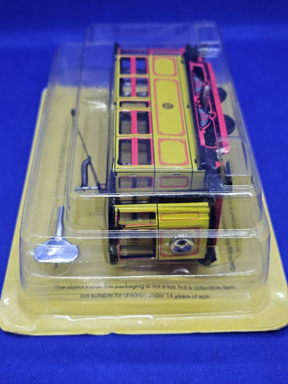 Tramway Vintage Tin Toy Paya Reproduction Jouet Tôle Mécanique à Clé 20 cm2