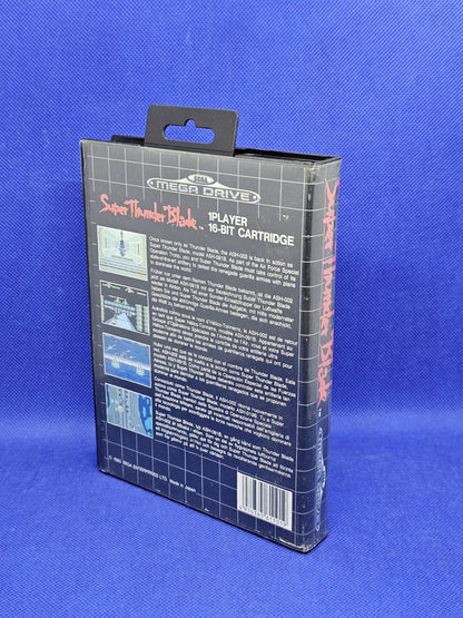 Super Thunder Blade Sega Mega Drive PAL complet boîte notice Sega 19902