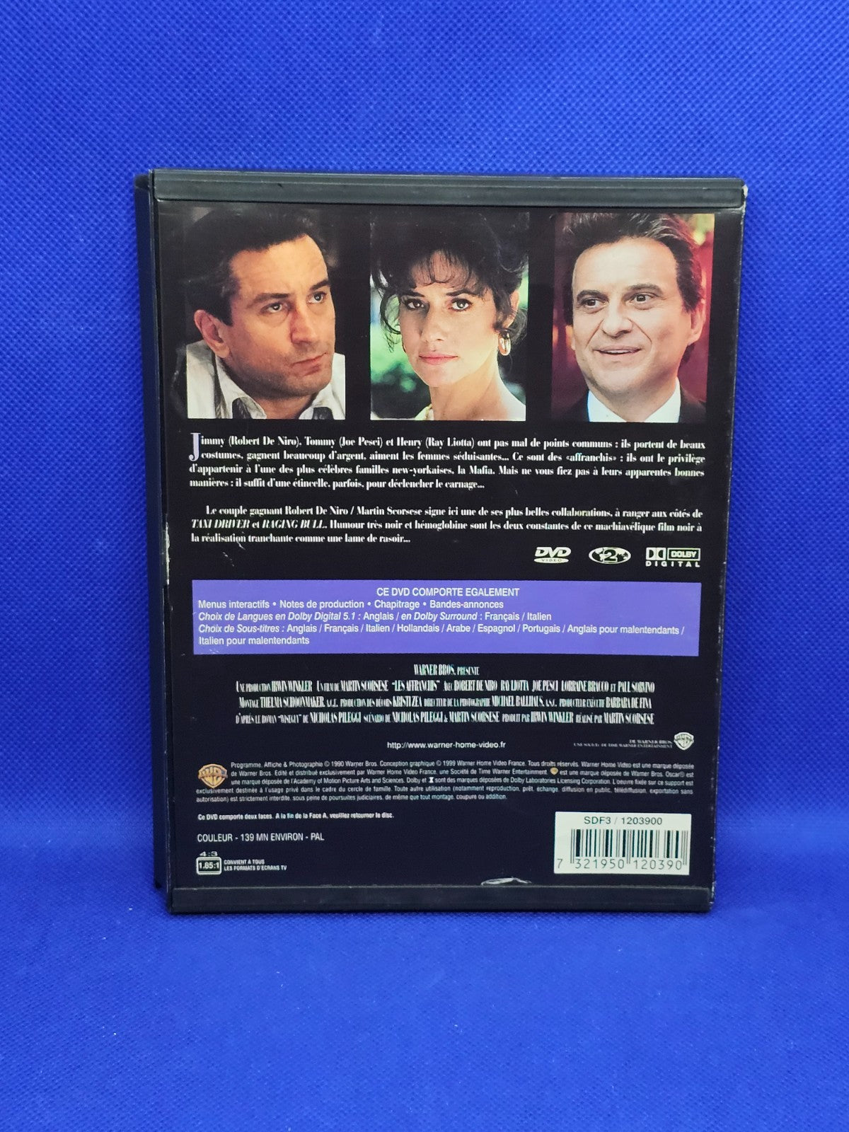 Les Affranchis DVD Snapper Case Warner Martin Scorsese De Niro 1999 Zone 21