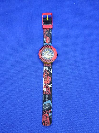 Flik Flak Cars Montre Enfant Disney Pixar Flash McQueen Rouge1