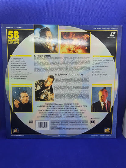 58 Minutes Pour Vivre Die Hard 2 LaserDisc PAL Bruce Willis Action Cinémascope1