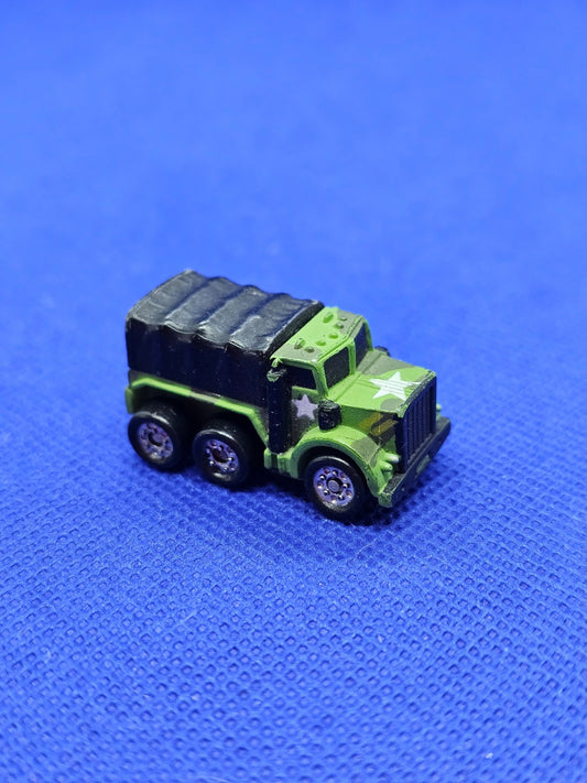 Micro Machines Camion Militaire Bâché Étoile Verte Galoob 1995 Miniature 1800