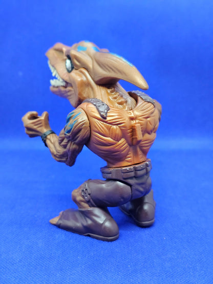 Figurine Street Sharks Bullzeye War paint Mattel 1996 Vintage 14 cm1