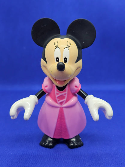 Figurine Minnie Mouse Princesse Disney IMC Toys 2010s 15 cm Robe Rose + Accessoi0