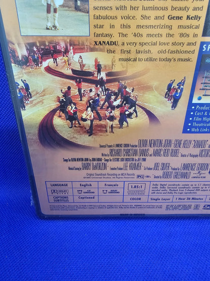 Xanadu DVD Widescreen Universal Olivia Newton John Gene Kelly Zone 13