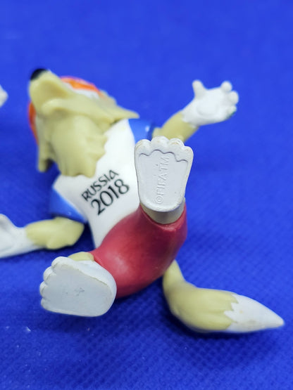 Lot 2 Figurines Zabivaka FIFA World Cup Russia 2018 Mascotte Officielle FATM 6 c4