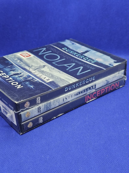 Christopher Nolan Coffret 3 DVD Dunkerque Interstellar Inception Warner Bros 2012