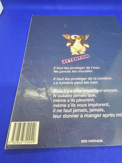 Gremlins Livre du Film 1984 Vintage Gizmo Avec Autocollants4
