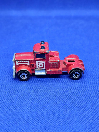 Matchbox Convoy Peterbilt Fire Engine Tractor Unit N°8 1984 Made in Macau 1902