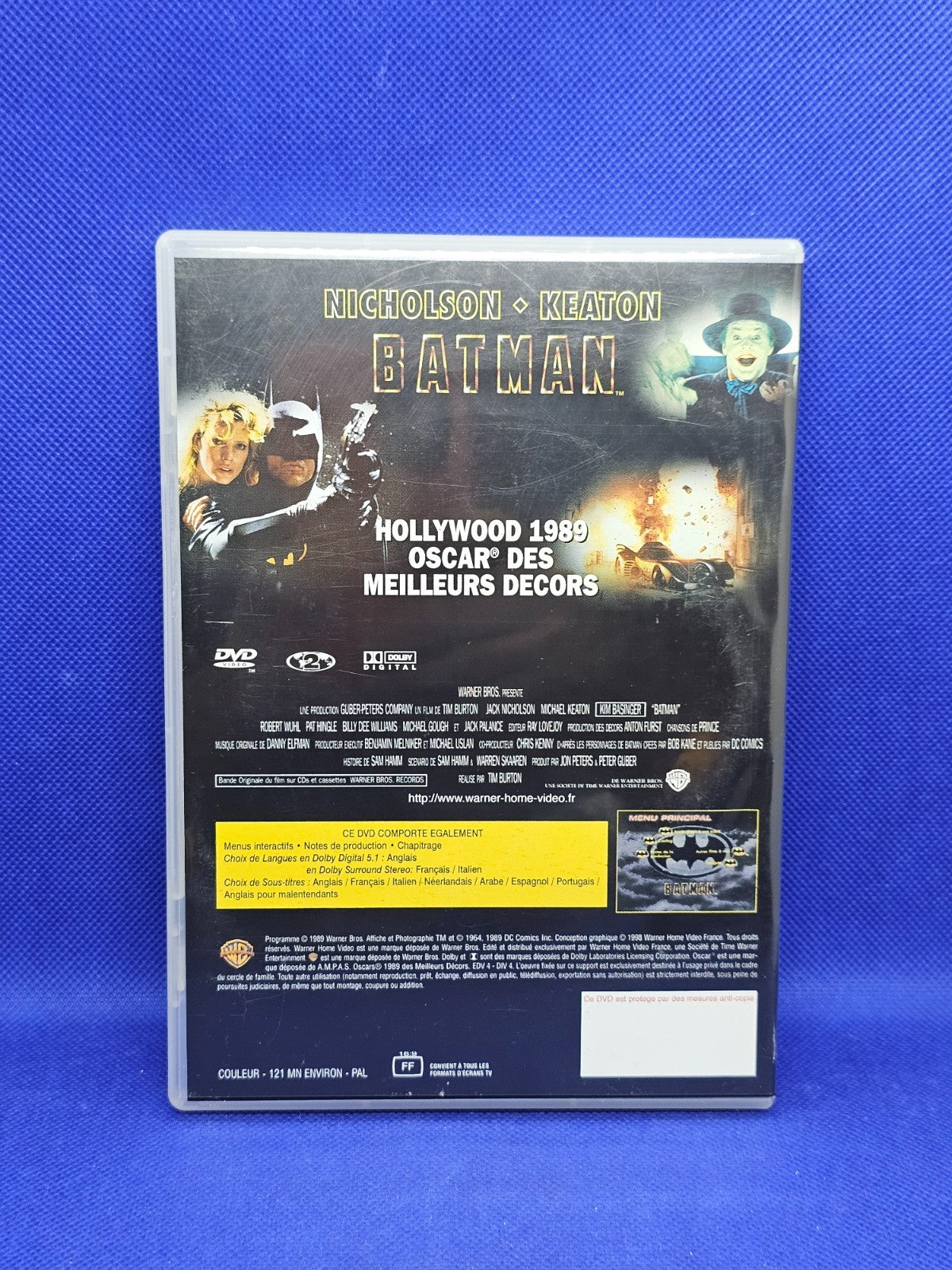 Batman DVD Film Tim Burton Michael Keaton Jack Nicholson Warner Bros1