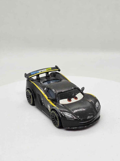 Lewis Hamilton, World Grand Prix, Disney Pixar Cars 2, Mattel, 2011, 8 cm
