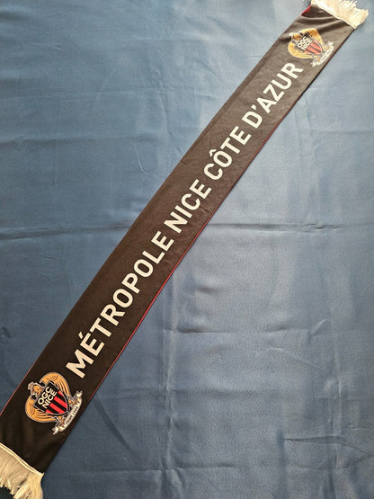 Écharpe OGC Nice Côte d’Azur Depuis 1904 Supporter Football Rouge Noir3