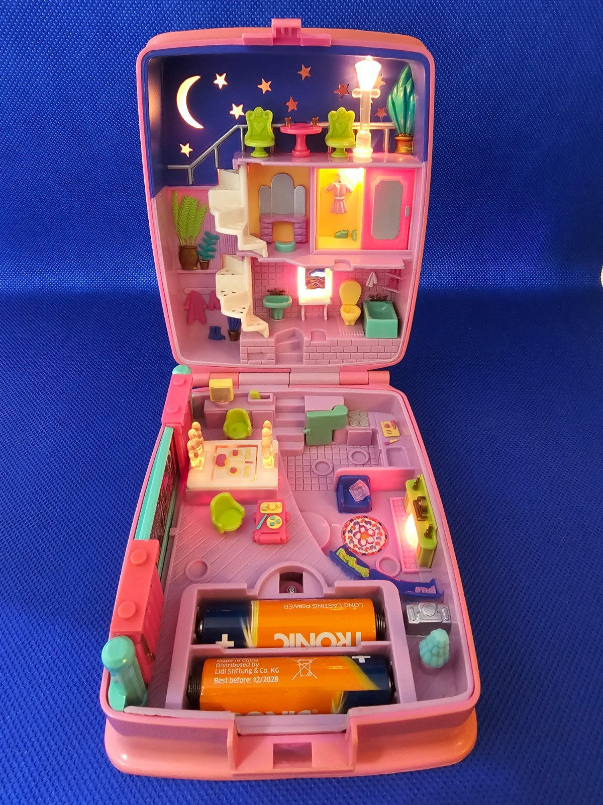 Polly Pocket Star Bright Dinner Party, Bluebird Toys, 1994, Coffret Lumineux Com1