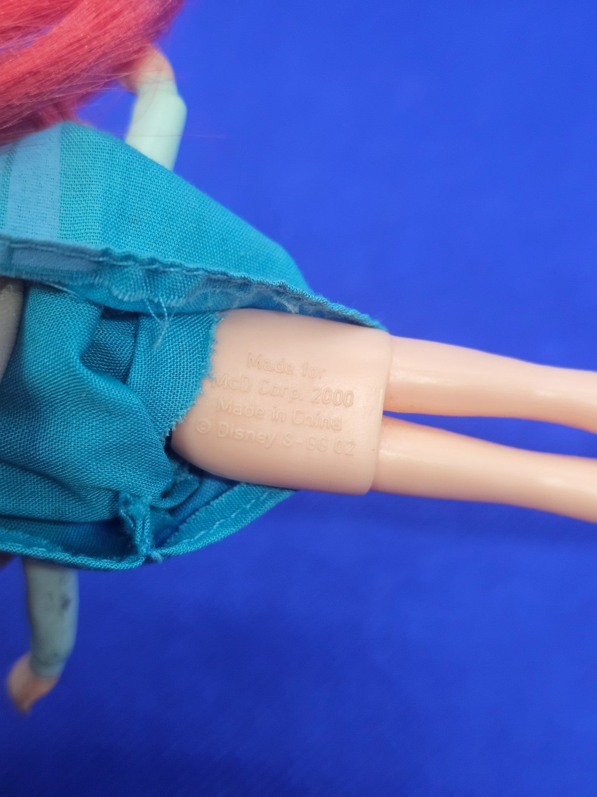 Ariel Robe Bleue, La Petite Sirène 2, Disney, McDonald's, 2000, 12 cm2