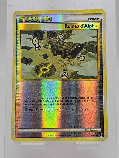 Carte Pokémon Ruines d’Alpha Holo, Cœur d’Or et Âme d’Argent, 2010, 76/90