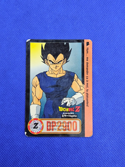 Végéta Dragon Ball Z Carddass FR n°279 Bandai 1997 DP 29000