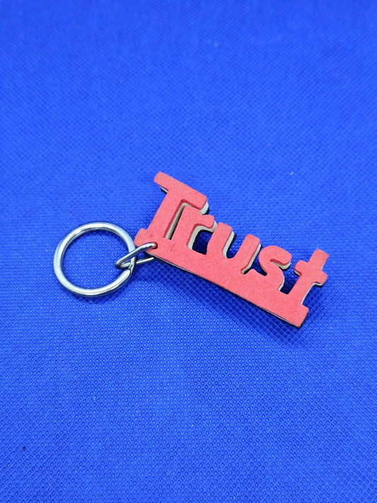 Porte-clés Trust mousse bicolore, Décoration artisanale, 7 cm0