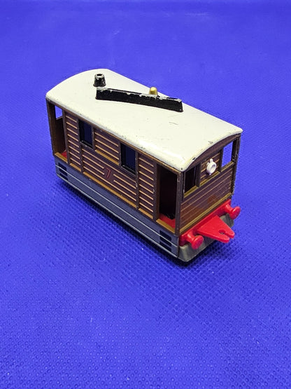 Toby numéro 7 Thomas Friends ERTL 1989 tram miniature métal vintage1