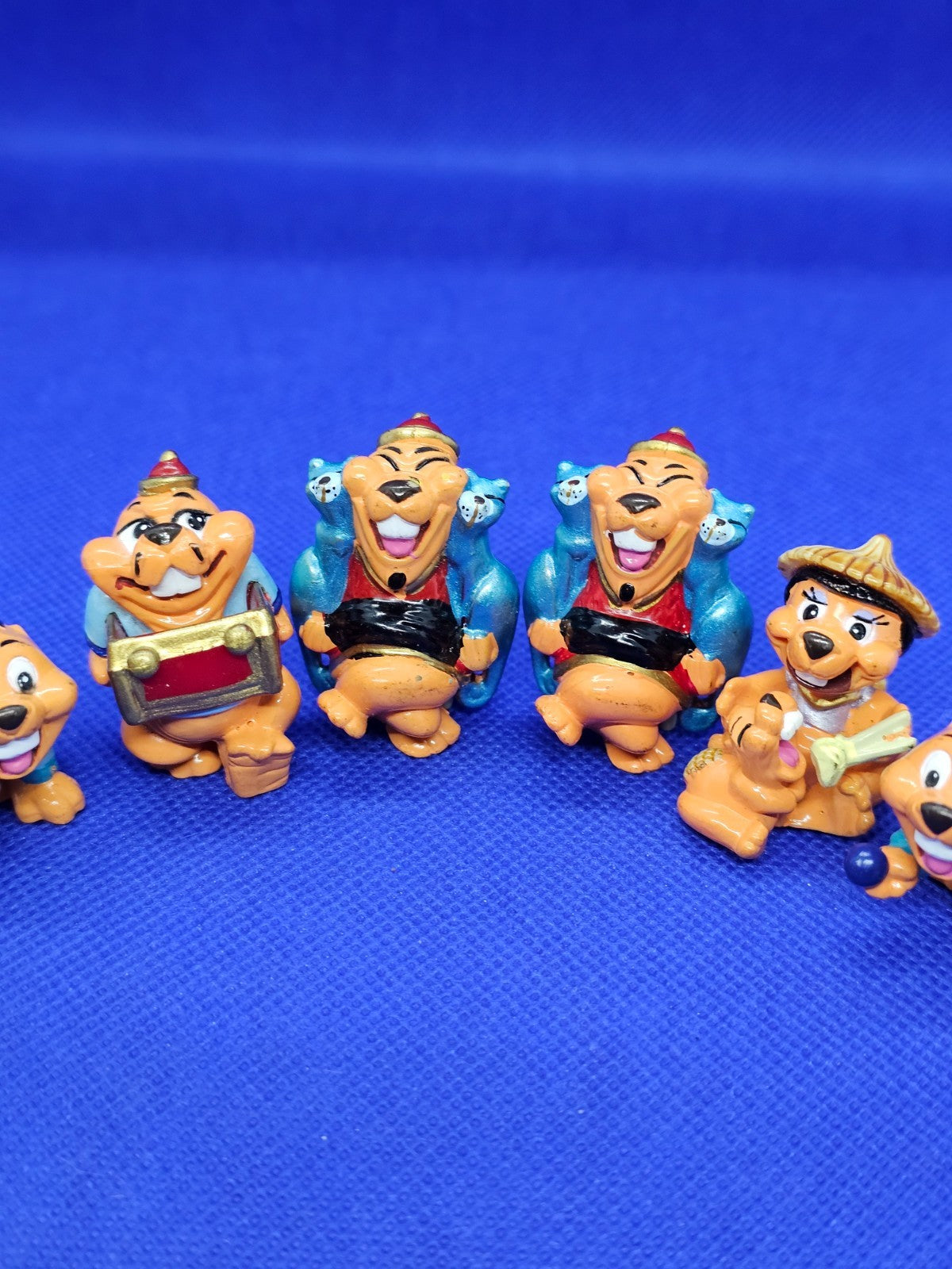Lot 8 Figurines Les Castors Chinois, Kinder Surprise, Ferrero, 19962