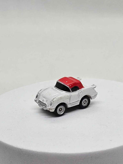 Micro Machines Chevrolet Corvette 1955 Blanche avec Toit Rouge, Galoob, 1987, 4