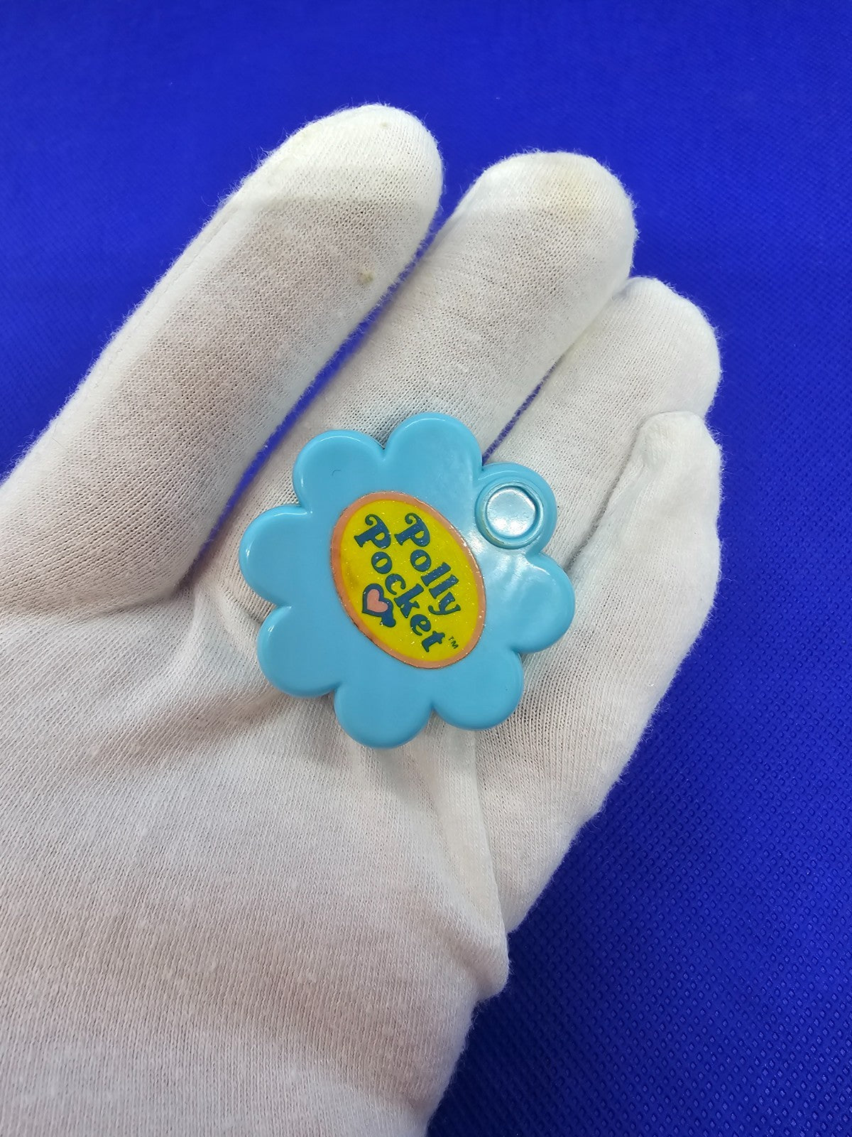 Polly Pocket Beauty Case Eye Shadow Compact Fleur Bleue Bluebird Toys 1991 Acces2