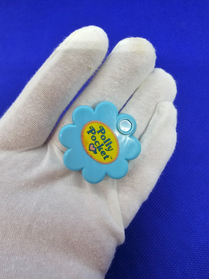 Polly Pocket Beauty Case Eye Shadow Compact Fleur Bleue Bluebird Toys 1991 Acces2