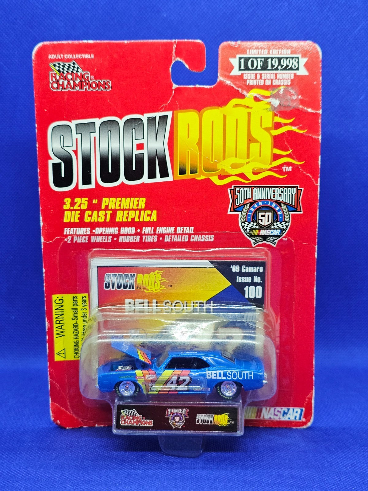 Racing Champions Stock Rods 1969 Camaro BellSouth #42 NASCAR 50th Anniversary 0