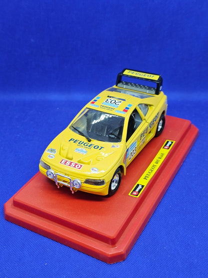 Peugeot 405 Turbo 16 Raid 203 Bburago 124 Made in Italy Avec Boîte6
