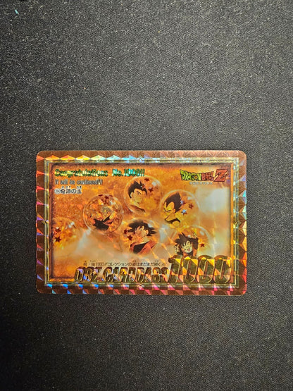 Dragon Ball Z Carddass 354 No 1000 Reverse Prism Bandai 1995 Japon2
