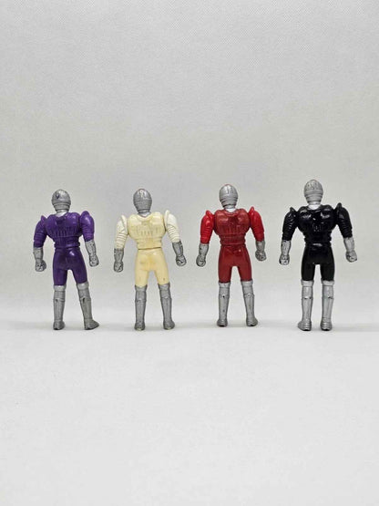 Lot 4 Figurines Vintage Mega Power Fighter