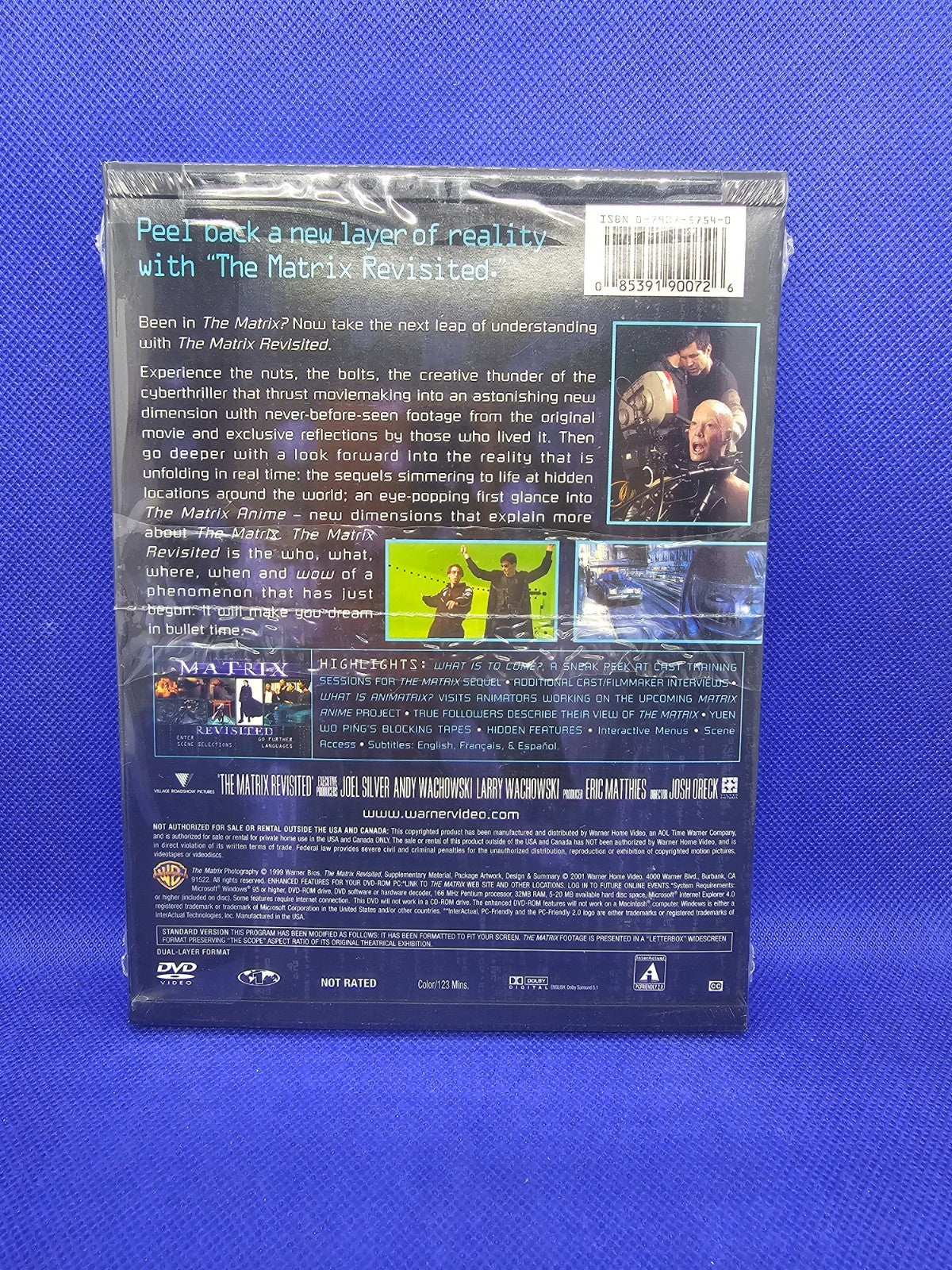 The Matrix Revisited DVD Zone 1 Warner Bros 2001 Making Of Animatrix1