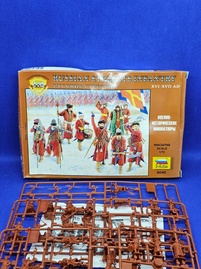 Russian Strelets Infantry Zvezda 8040 XVI XVII 172 incomplet pièces0