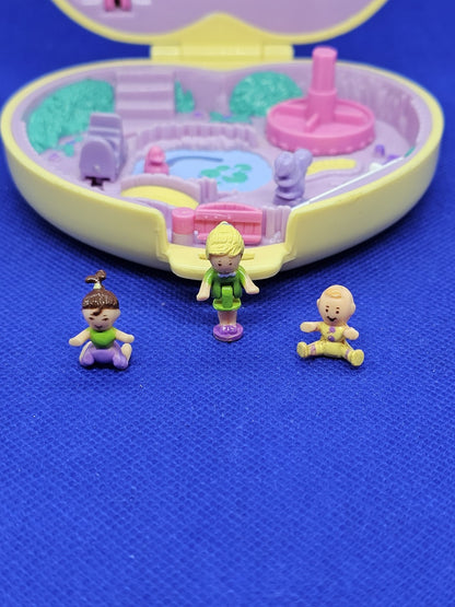 Polly Pocket Strollin’ Baby, Bluebird Toys, 1994, Coffret Maison Bébé Cœur3