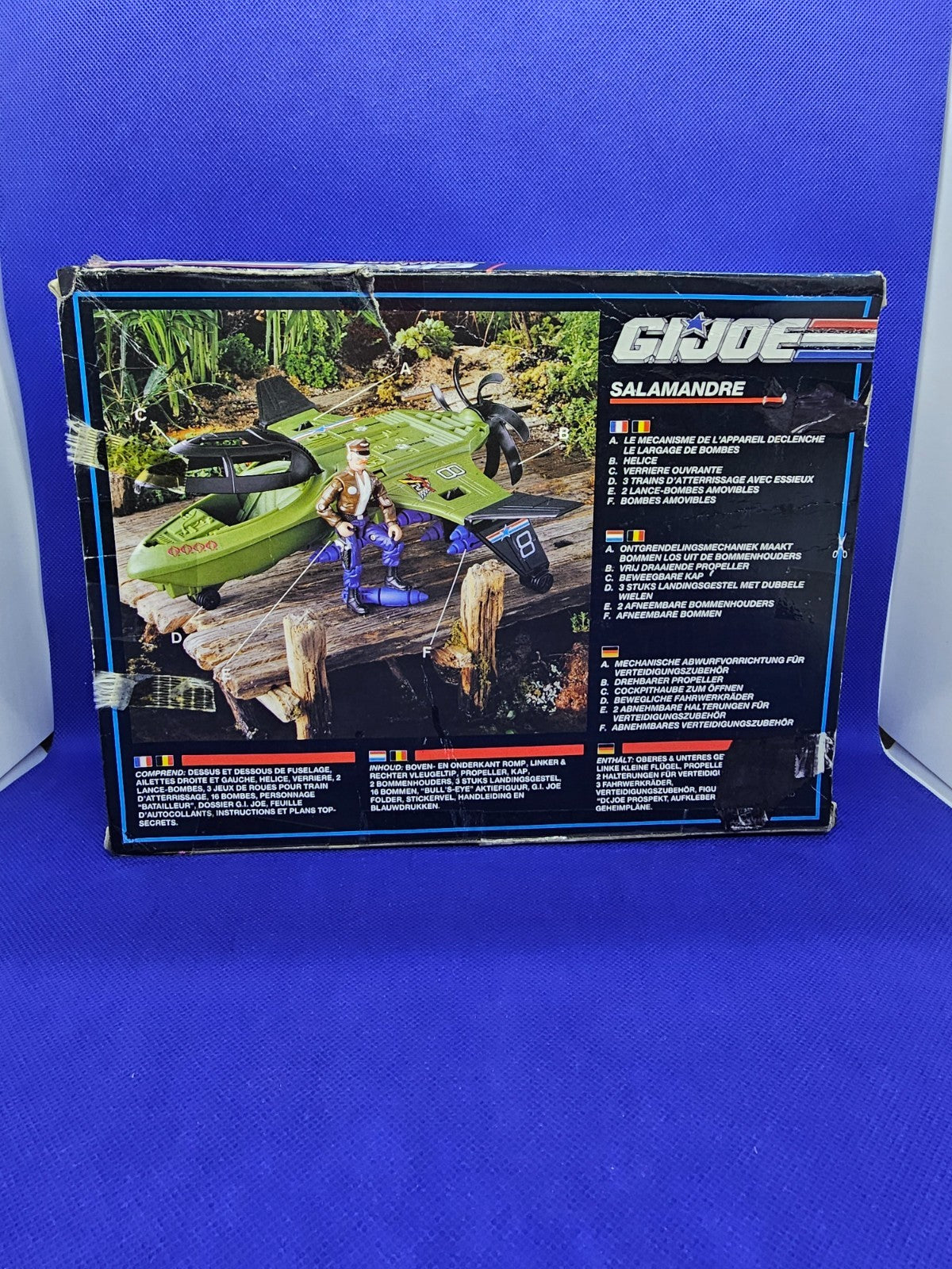 G.I. Joe Salamandre Véhicule 6255 Vintage Hasbro Années 80 Figure Bull’s‑Eye Com2