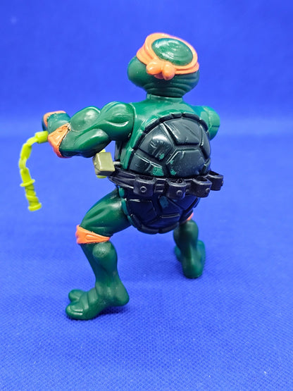 Rock’n Roll Michelangelo TMNT 1989 Playmates Toys Figurine Vintage Incomplète 133