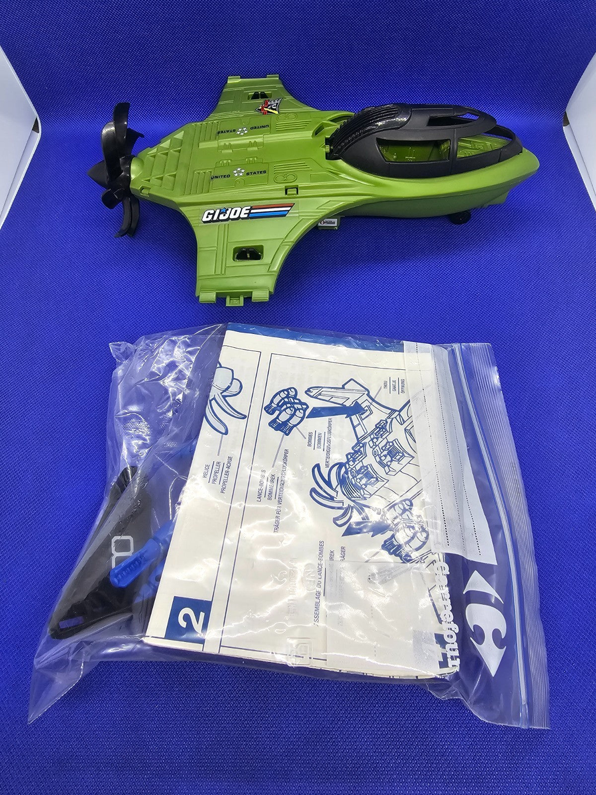 G.I. Joe Salamandre Véhicule 6255 Vintage Hasbro Années 80 Figure Bull’s‑Eye Com8