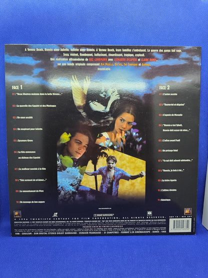 Roméo + Juliette LaserDisc PAL Leonardo DiCaprio Claire Danes Baz Luhrmann1