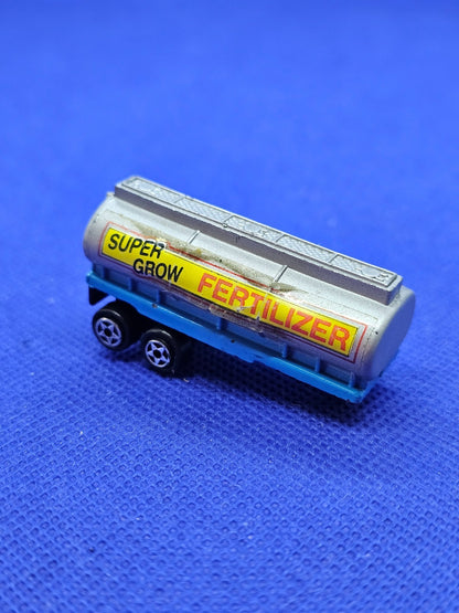 Micro Machines Super Grow Fertilizer Semi Truck Tanker Remorque Galoob 19890