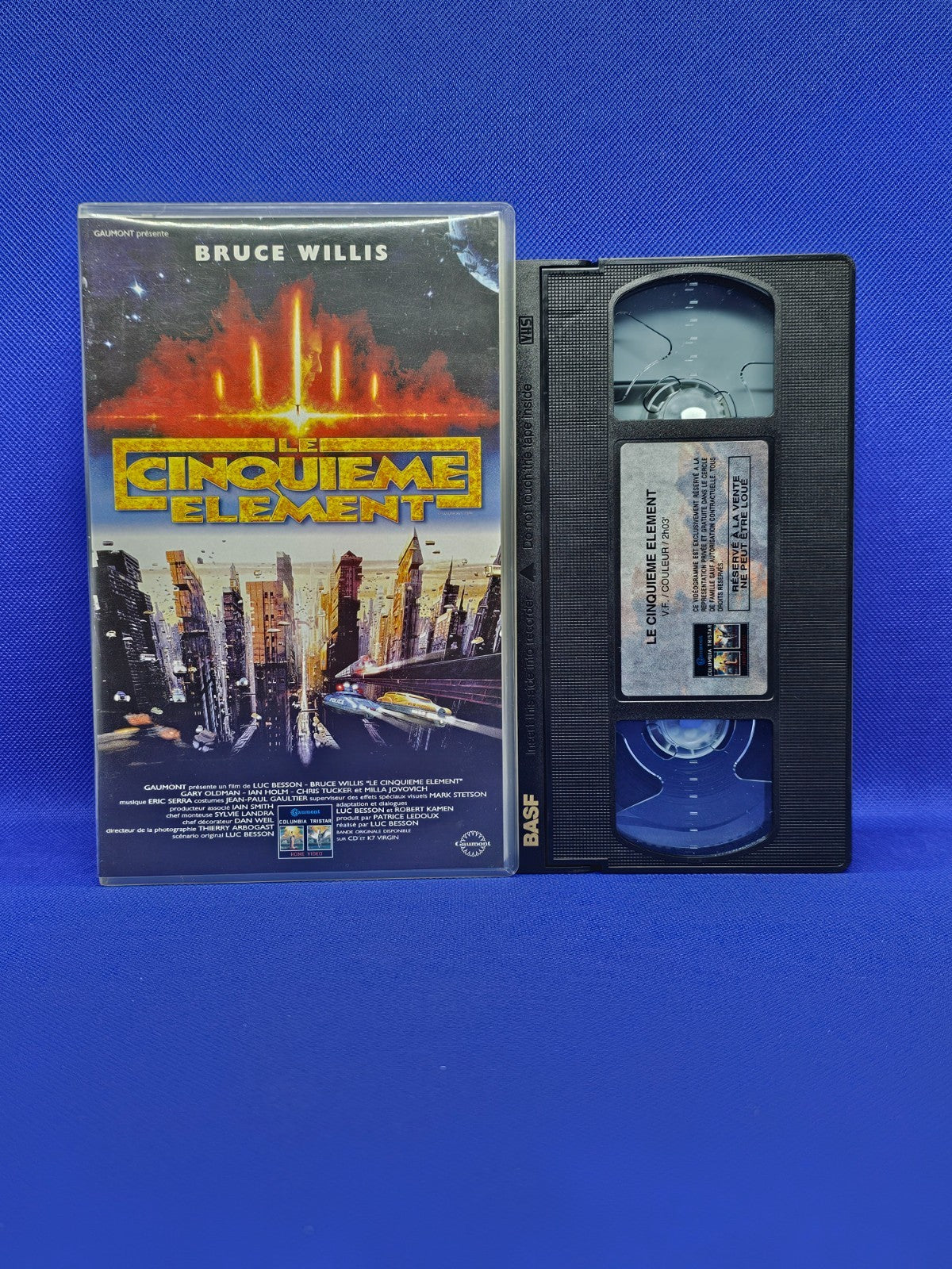 VHS Le Cinquième Élément, Science Fiction, Gaumont, 1999, Cassette Vidéo Vintage0