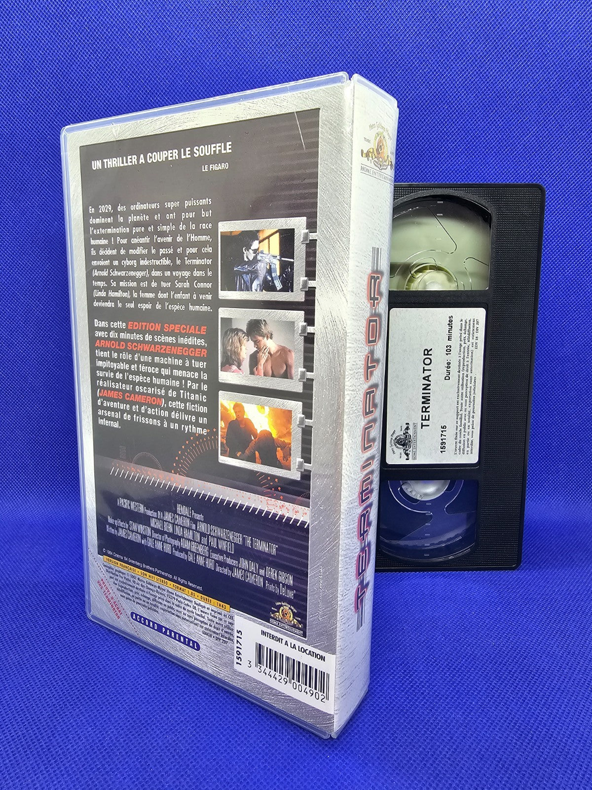 Terminator VHS Édition Spéciale MGM 1984 Cassette Vidéo PAL1