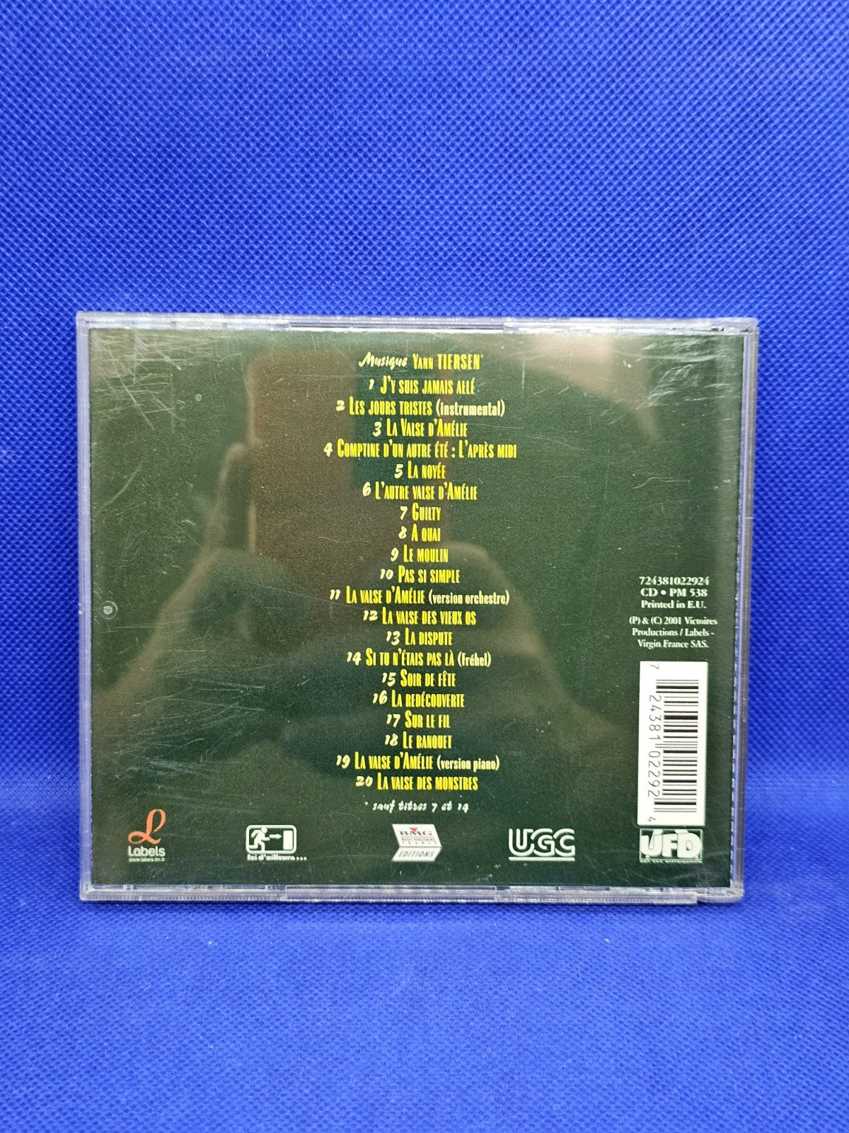 Le Fabuleux Destin D Amelie Poulain Bande Originale Yann Tiersen CD 20011