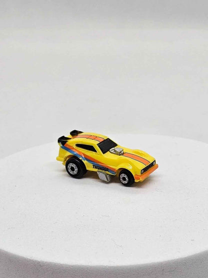 Micro Machines Plymouth Arrow Funny Car Deluxe Thunder Jaune 1988 Galoob