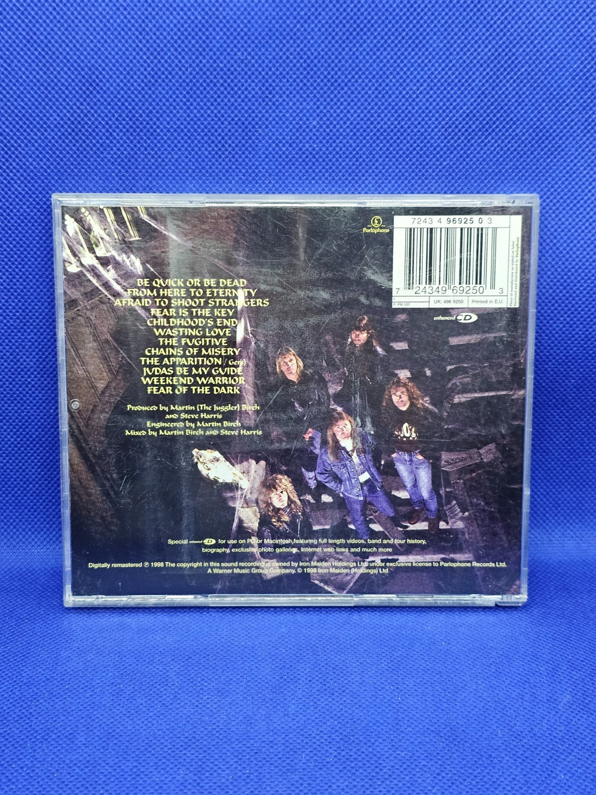Iron Maiden Fear of the Dark Enhanced CD Parlophone EMI 1998 CD musical1