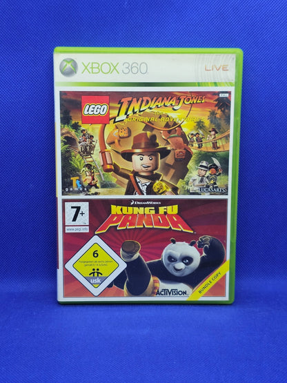 LEGO Indiana Jones Kung Fu Panda Xbox 360 PAL Bundle 2 jeux 2008 complet0