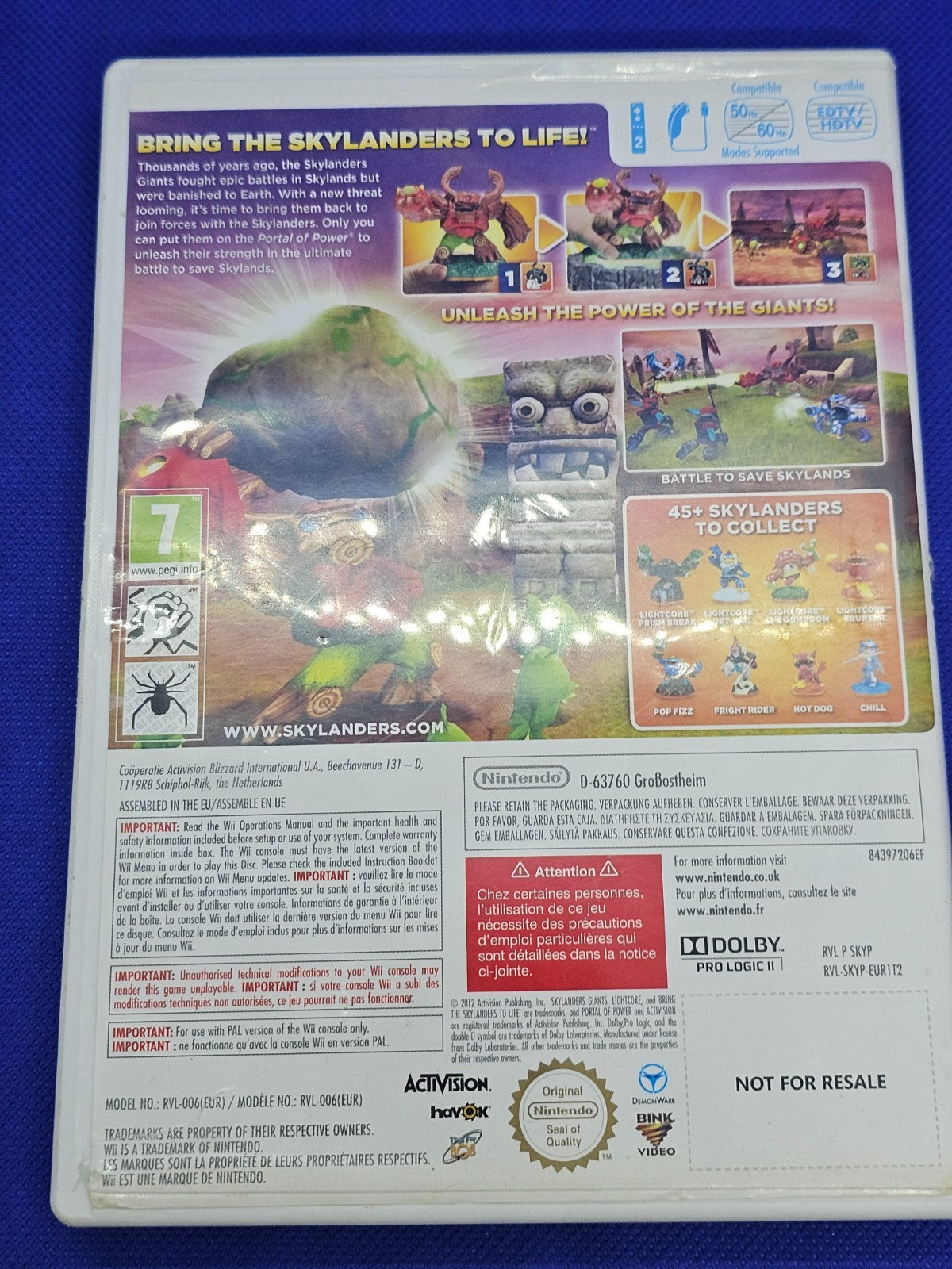 Skylanders Giants Nintendo Wii Activision 2012 PAL3