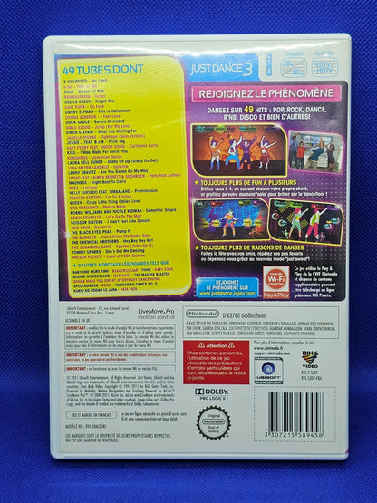 Just Dance 3 Wii Ubisoft 2011 Jeu Vidéo PAL FR Nintendo Dance Party Music1