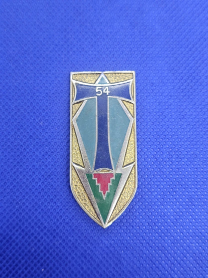 Insigne 54e Régiment de Transmissions 54 RT T bleu foncé Armée française0