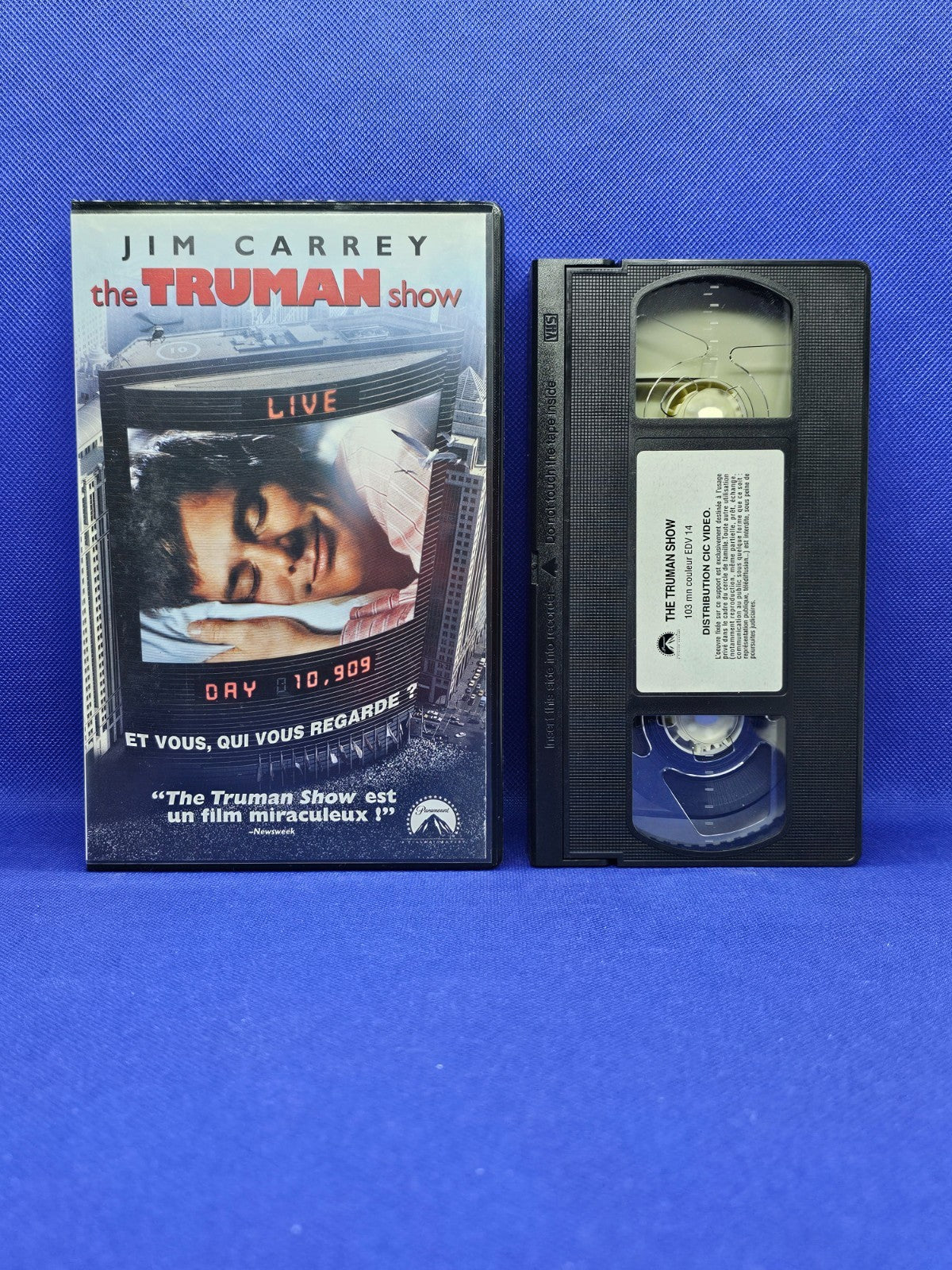 The Truman Show, Jim Carrey, Paramount, VHS SECAM, 19980