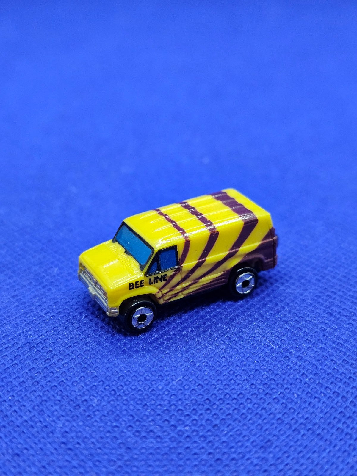 Micro Machines Ford Van BEE LINE Jaune Rayures Galoob 1989 Miniature 1801