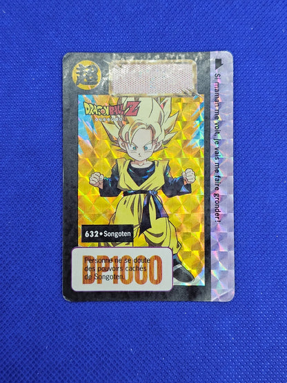 Dragon Ball Z Carddass 632 Songoten Super Saiyan Prism Bandai 1995 Française0